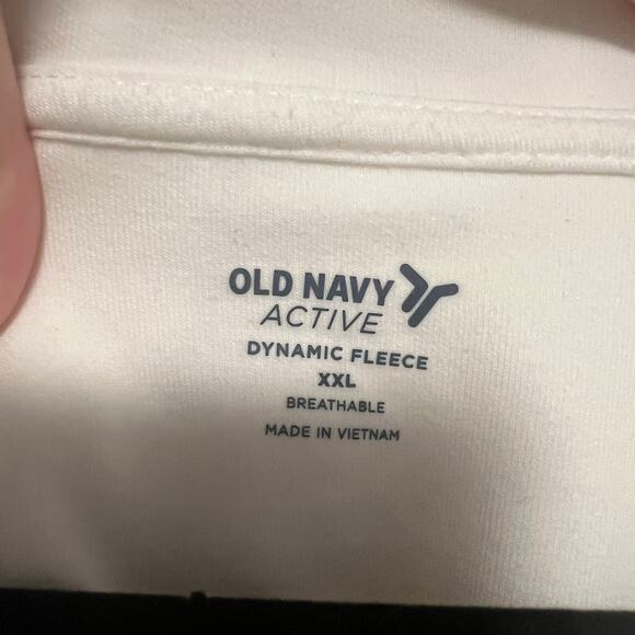 Old Navy Active Puffer Zipper Hoodie Sweatshirt Coat White Size XXL - Picture 5 of 7